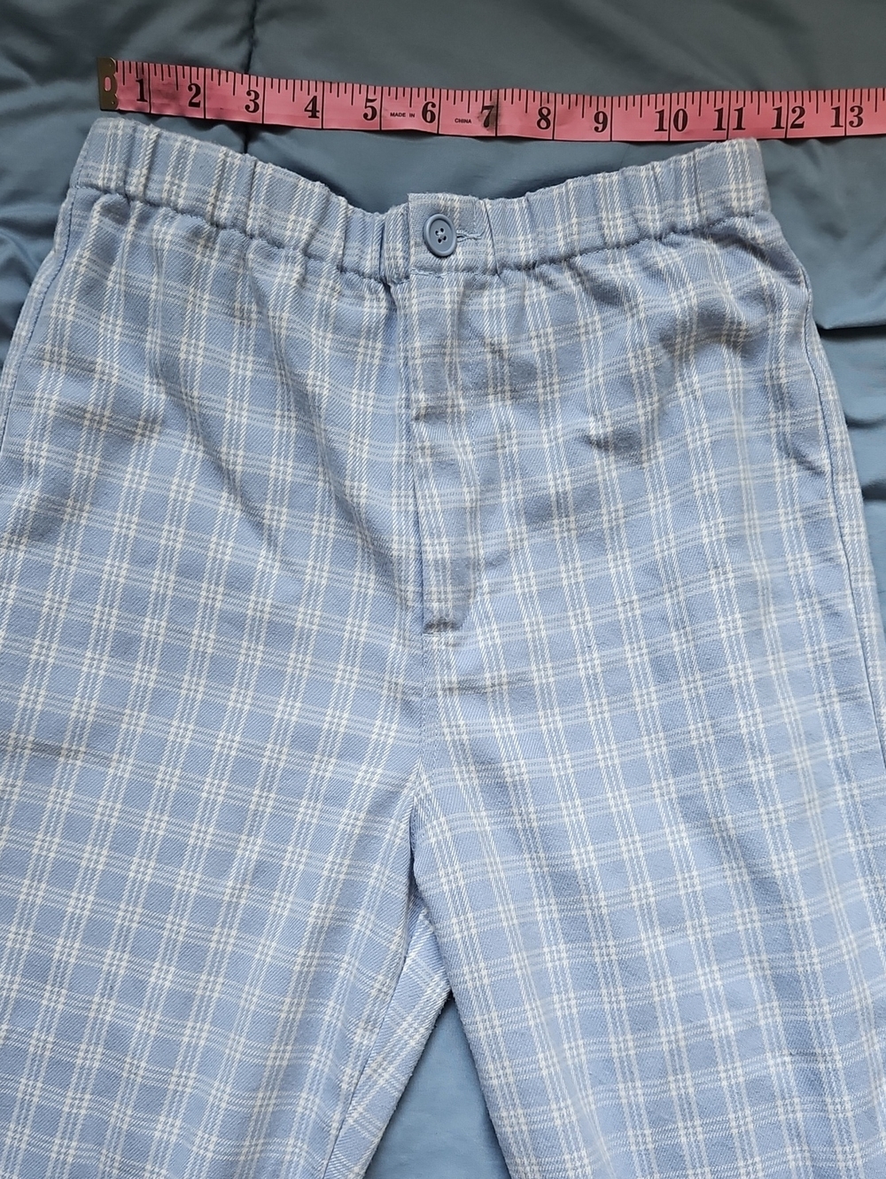 Brandy Melville Blue Plaid Pants